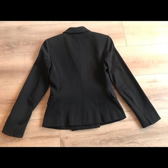 Hugo Boss blazer black suit jacket pinstripe silk like lining - Picture 6 of 15